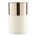White Large Wax Filled Candle