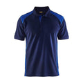 Blaklader 3324 Short Sleeve Polo Shirt Navy Blue / Cornflower blue