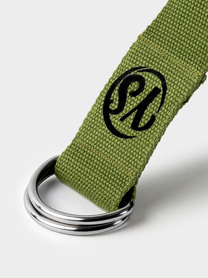 GOTS Organic Cotton D-Ring 2.5m Yoga Belt Strap