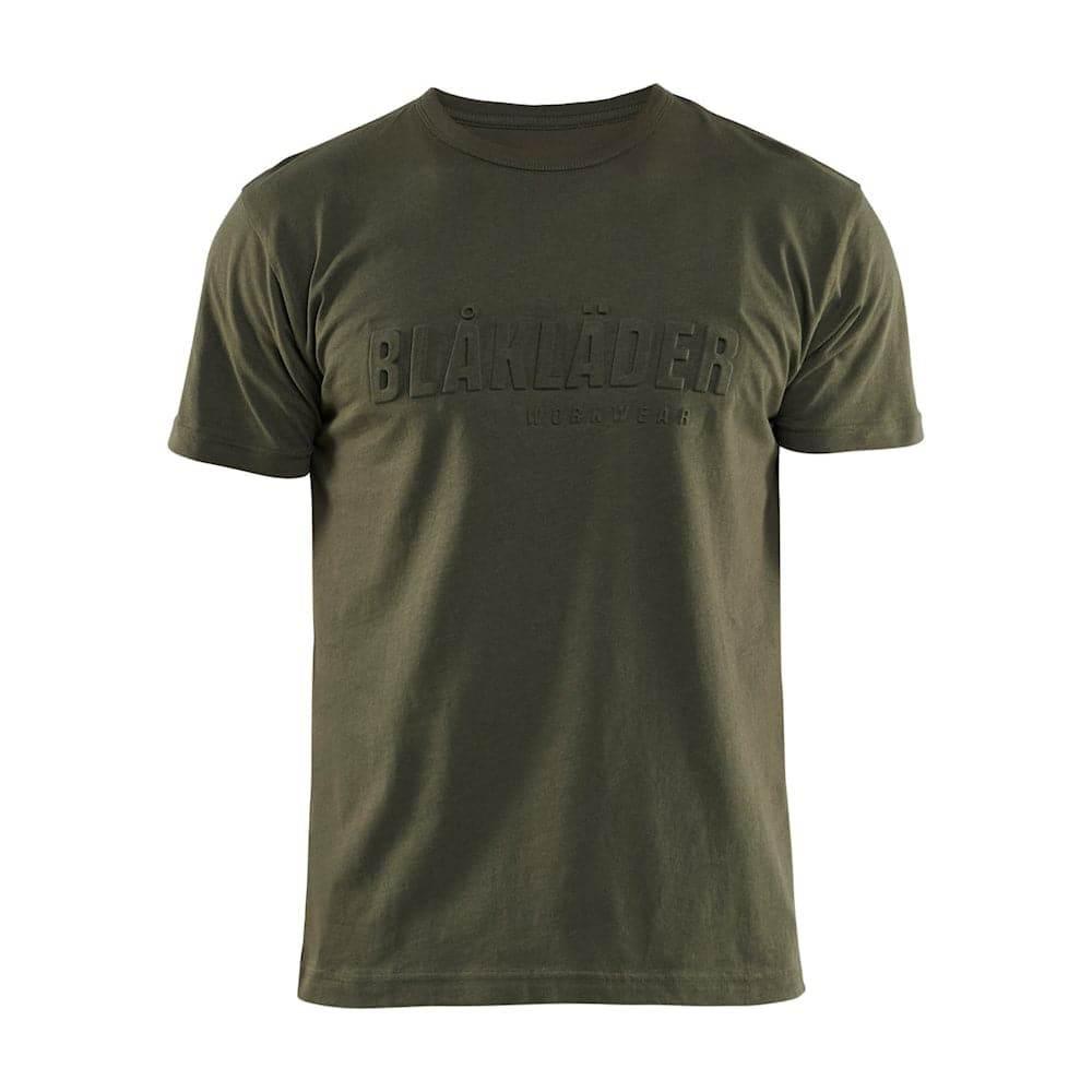 Blaklader 3531 3D Design Cotton Crew Neck Work T-Shirt Forest Night