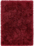 Extravagance Wine Red Shaggy Rug 160X230 cm