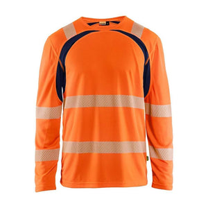 Orange / Navy Blue