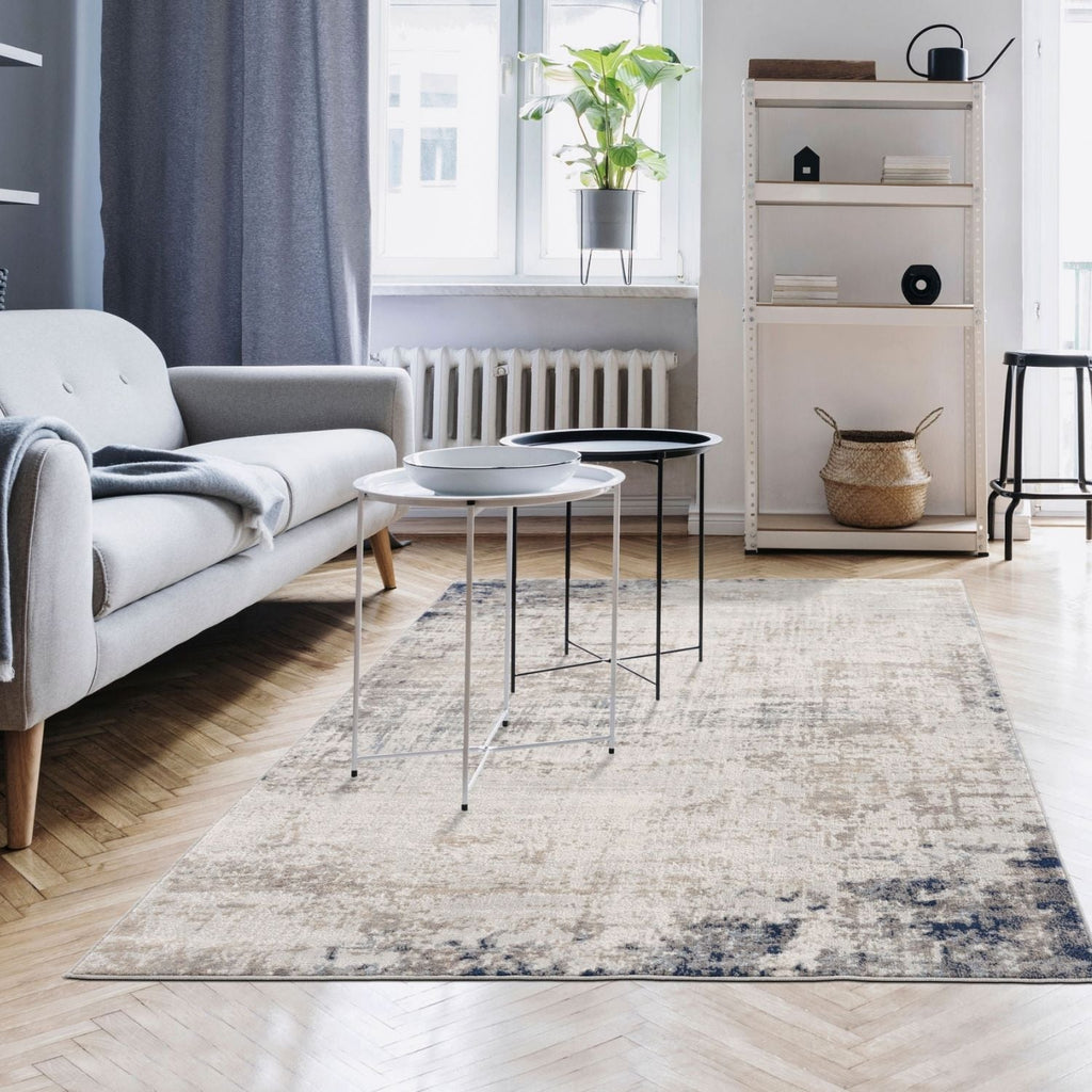 Brown & Navy Rug