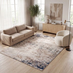 Brown & Navy Rug