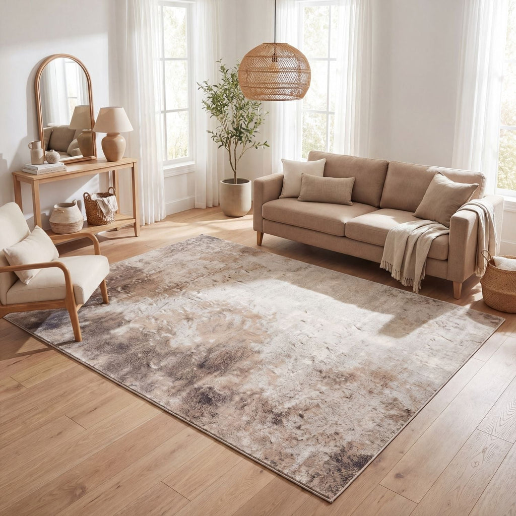 Abstract Brown Rug