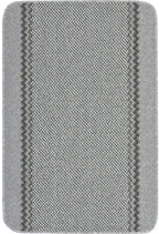 Washable Designer Bordered Grey Rug