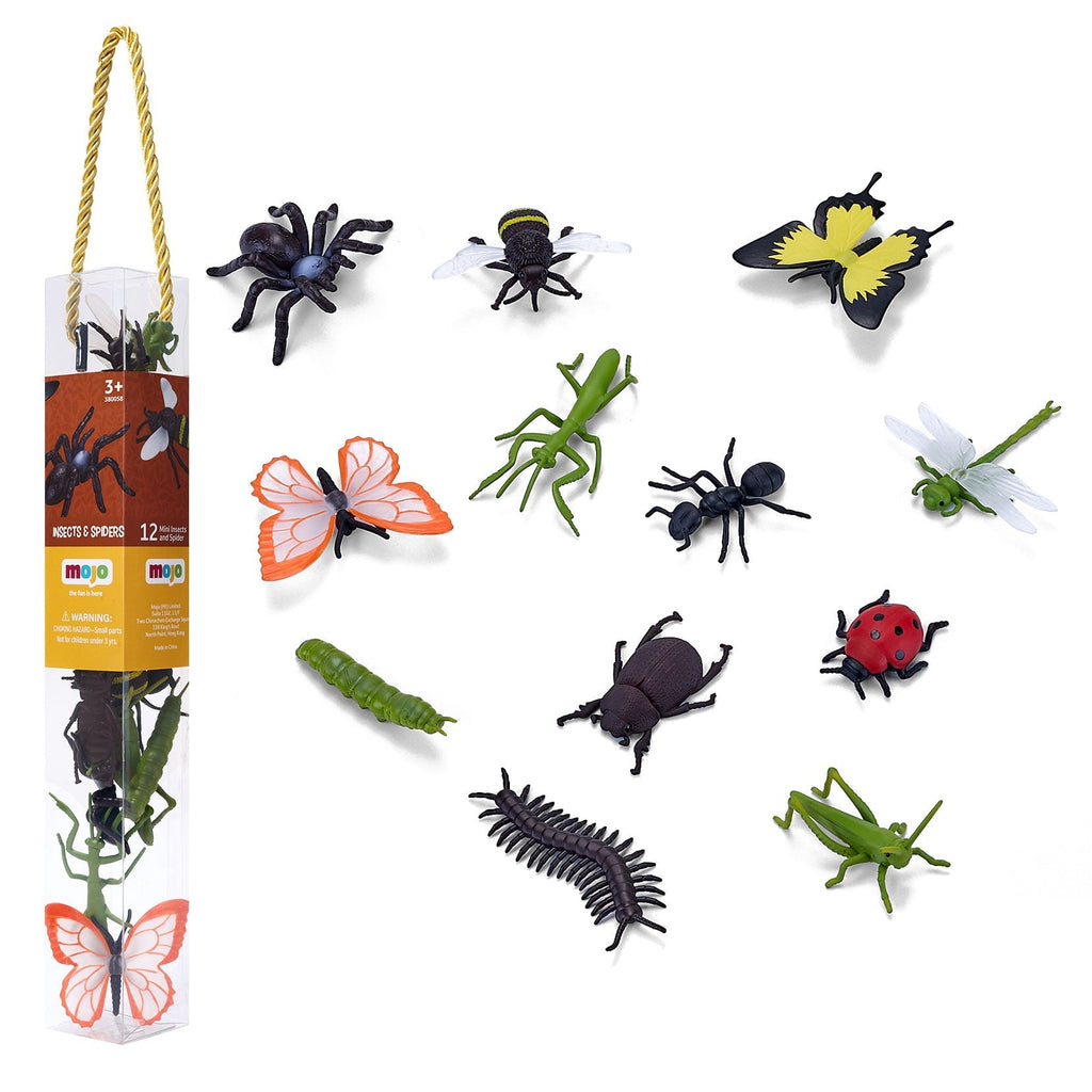 Insect Figure Playset - 12 Mini Bug Figures