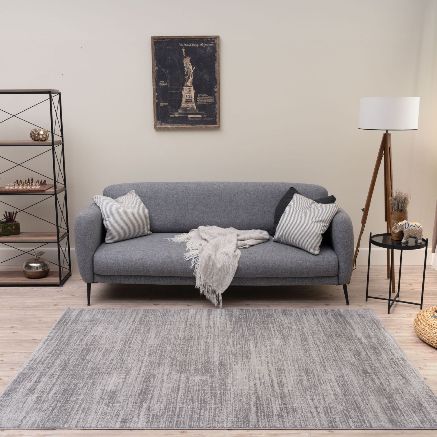 Grey Abstract Rug