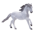 Lusitano Grey Horse Toy Realistic Equestrian Model