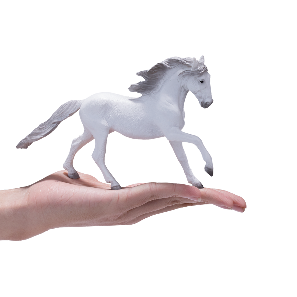 Lusitano Grey Horse Toy Realistic Equestrian Model