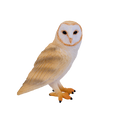 Barn Owl Toy Realistic Nocturnal Bird Figurine