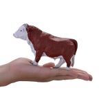 Hereford Bull Toy Farm Animal Figurine
