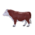 Hereford Bull Toy Farm Animal Figurine