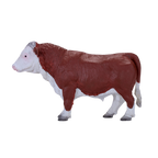Hereford Bull Toy Farm Animal Figurine