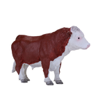 Hereford Bull Toy Farm Animal Figurine