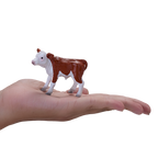 Hereford Calf Toy Farm Animal Figurine