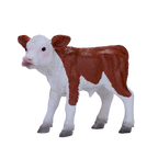 Hereford Calf Toy Farm Animal Figurine