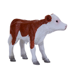 Hereford Calf Toy Farm Animal Figurine