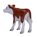 Hereford Calf Toy Farm Animal Figurine