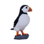 Atlantic Puffin Bird Figurine Realistic Wildlife Model