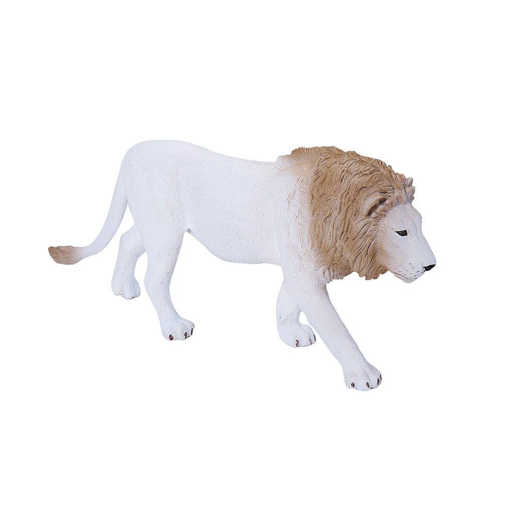 White Lion Toy Realistic Big Cat Figurine