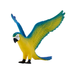 Blue Macaw Parrot Toy Realistic Exotic Bird Model