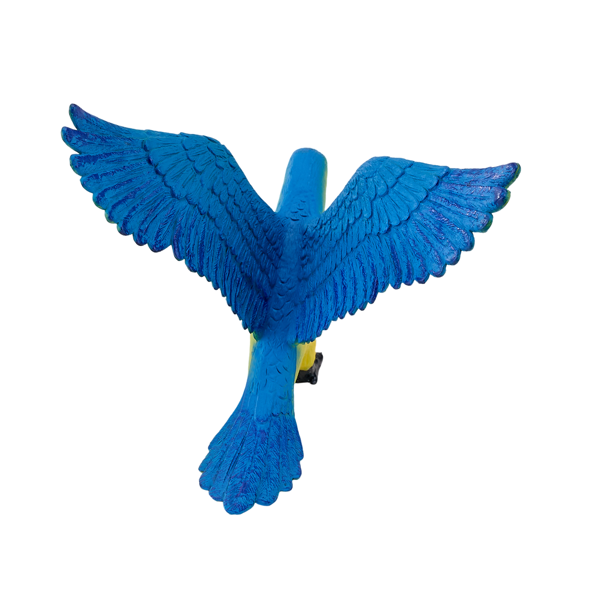 Blue Macaw Parrot Toy Realistic Exotic Bird Model