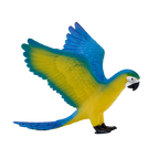 Blue Macaw Parrot Toy Realistic Exotic Bird Model