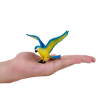 Blue Macaw Parrot Toy Realistic Exotic Bird Model