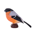 Bullfinch Bird Toy Realistic Wildlife Figurine