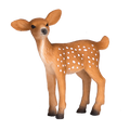 White-Tailed Deer Fawn Toy Realistic Woodland Animal Model