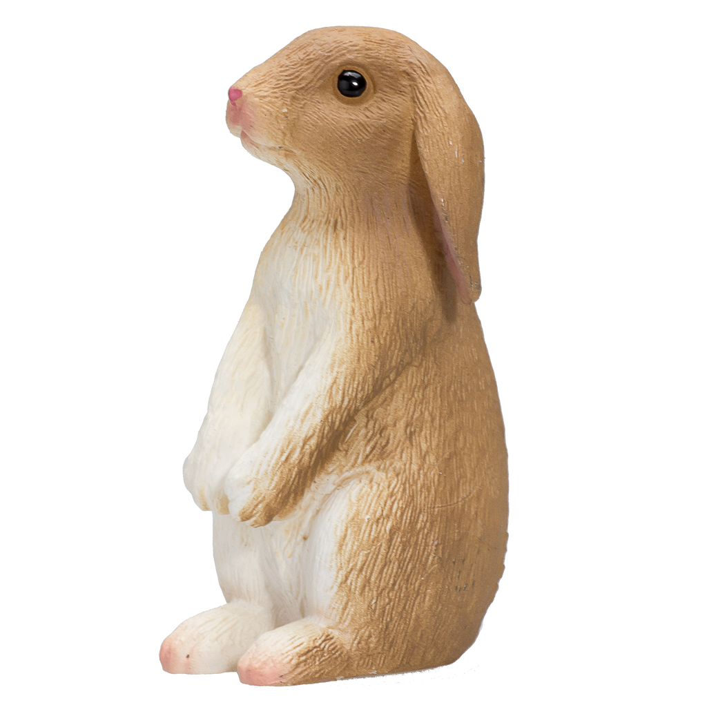 Rabbit Sitting Toy Realistic Small Animal Figurine