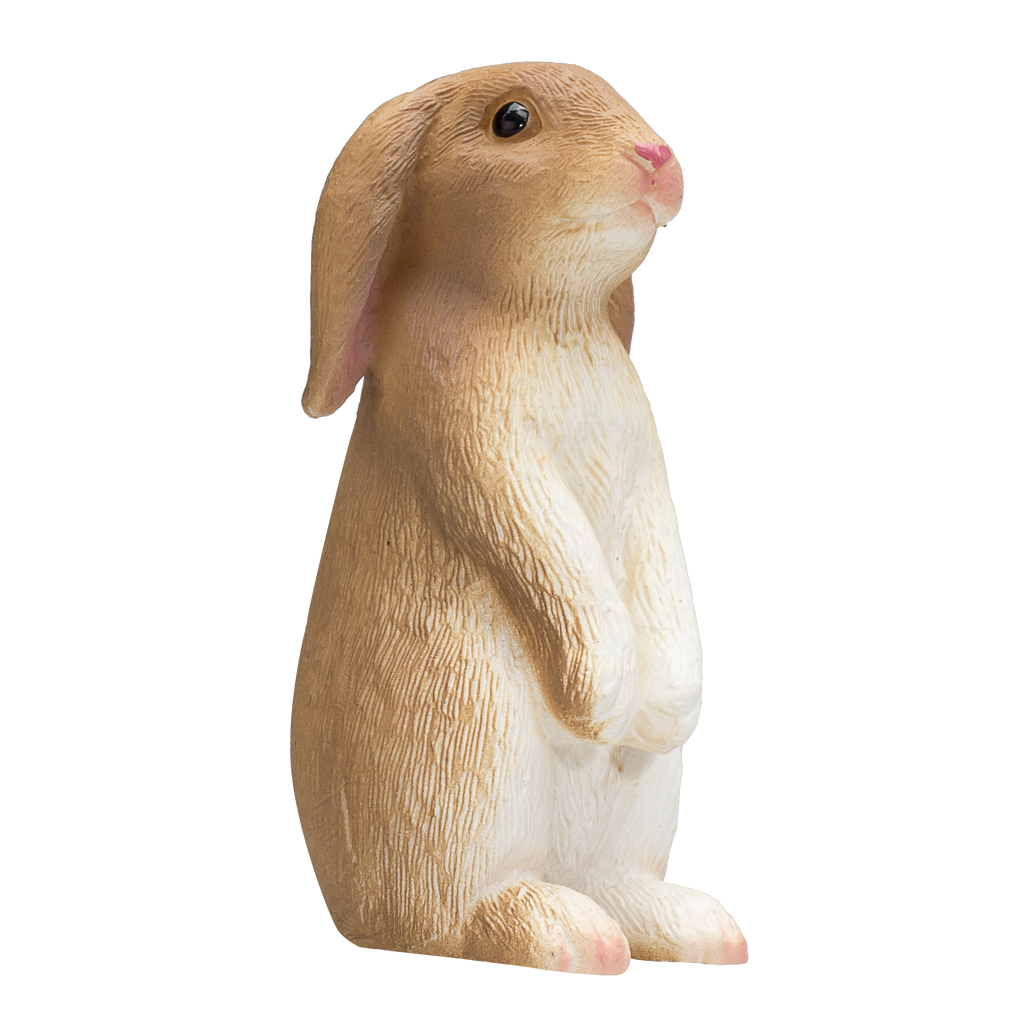 Rabbit Sitting Toy Realistic Small Animal Figurine
