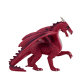 Red Dragon Toy Fantasy Mythical Creature Figure