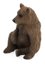 Grizzly Bear Cub Toy Realistic Wildlife Animal Model
