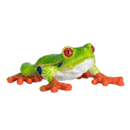 Red-Eyed Tree Frog Toy Realistic Rainforest Amphibian Figure