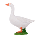 White Goose Toy Realistic Farm Animal Figurine