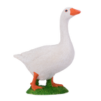 White Goose Toy Realistic Farm Animal Figurine