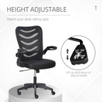 Mesh Office Chair Home Swivel Task Chair, Lumbar Support, Black