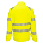 Portwest DX477 Hi-Vis Funnel Neck Full Zip Hooded Sweatshirt