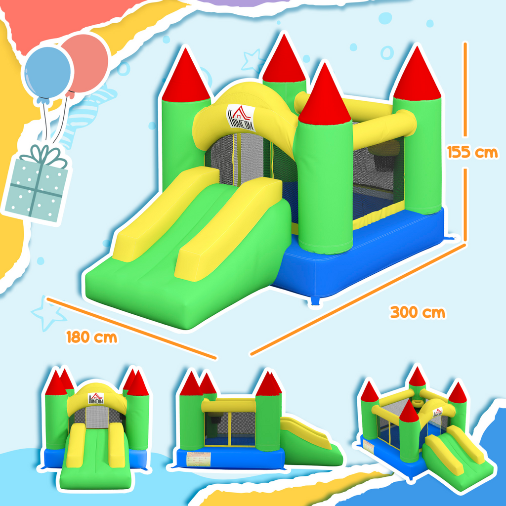 Bouncy Castle with Slide - Durable Inflatable Jumper for Kids