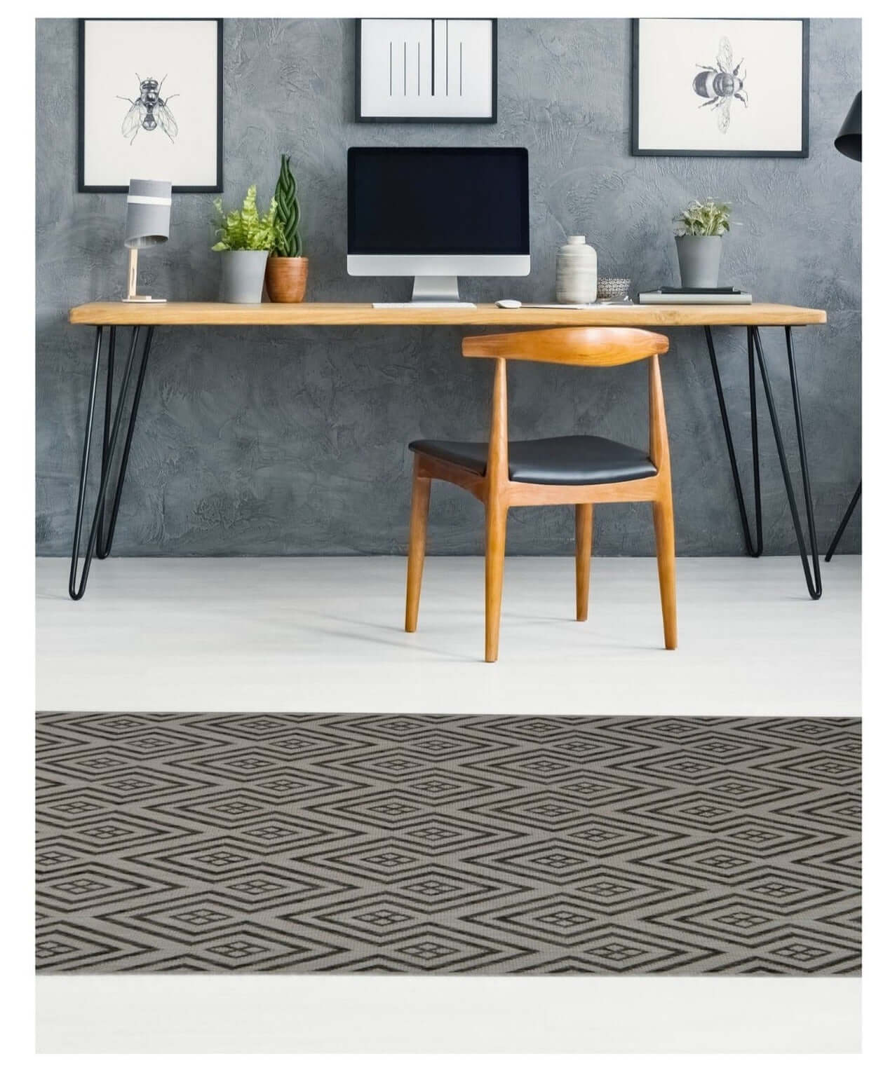County Geo Grey Indoor/Outdoor Rug