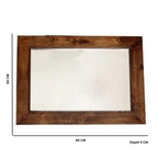 Dark Mango Wood Mirror