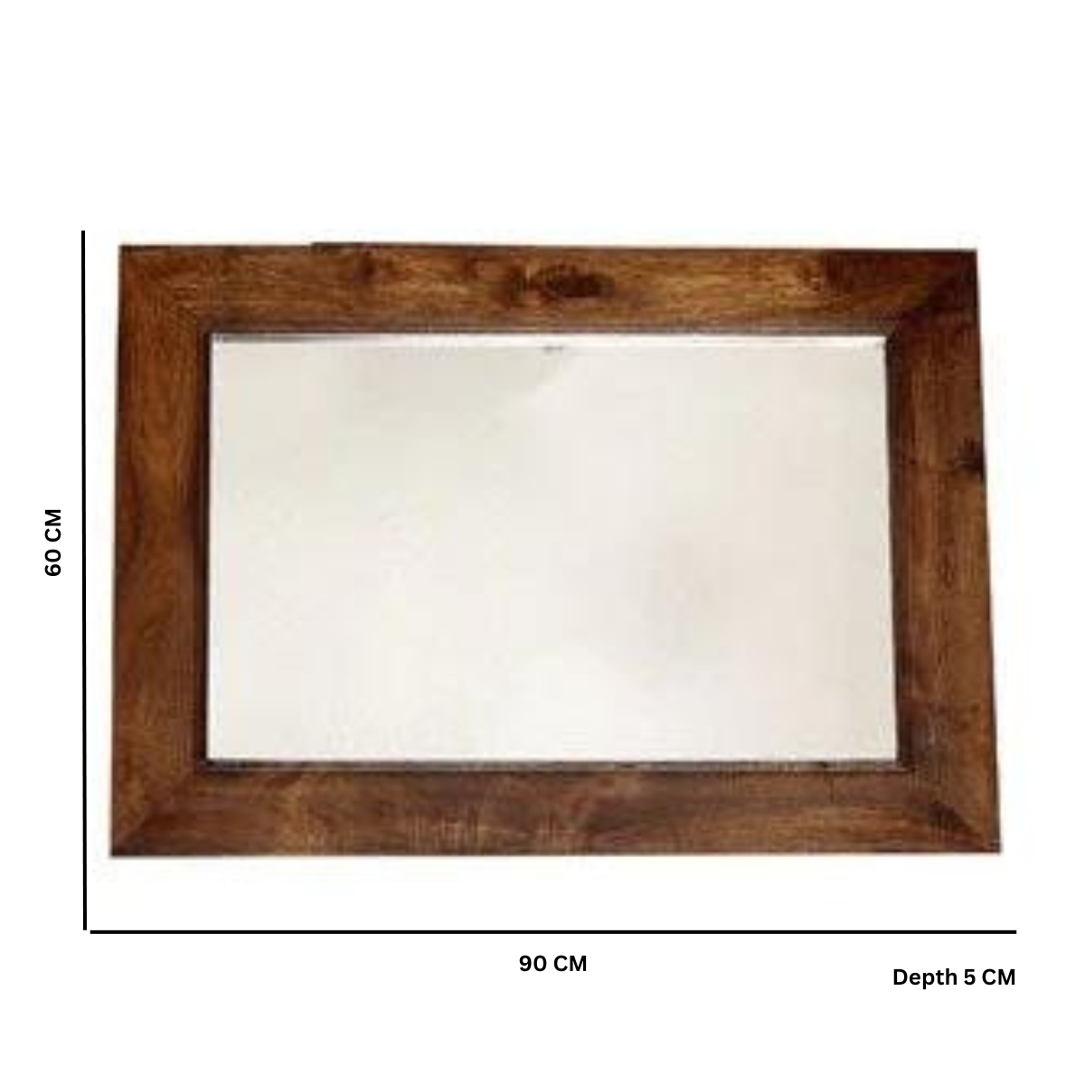 Dark Mango Wood Mirror