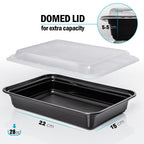 1-Compartment Reusable Plastic Containers - 828ml