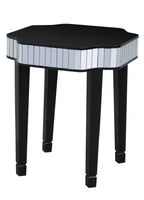Black and Mirrored Side Table