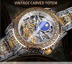 Carved Tourbillon Mechanical Watch