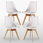 Lorenzo Dining Chairs Set of 4 & 6 White Set of 4