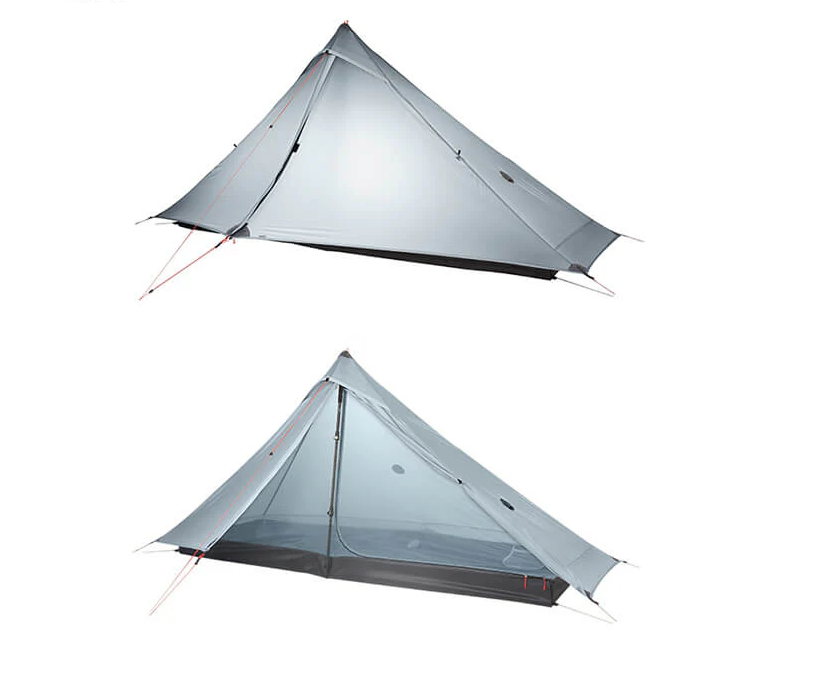 3F UL Gear Lanshan 1 Pro / 3 Season / Grey / Silpoly / 2026 Version Hiking Pole Tent