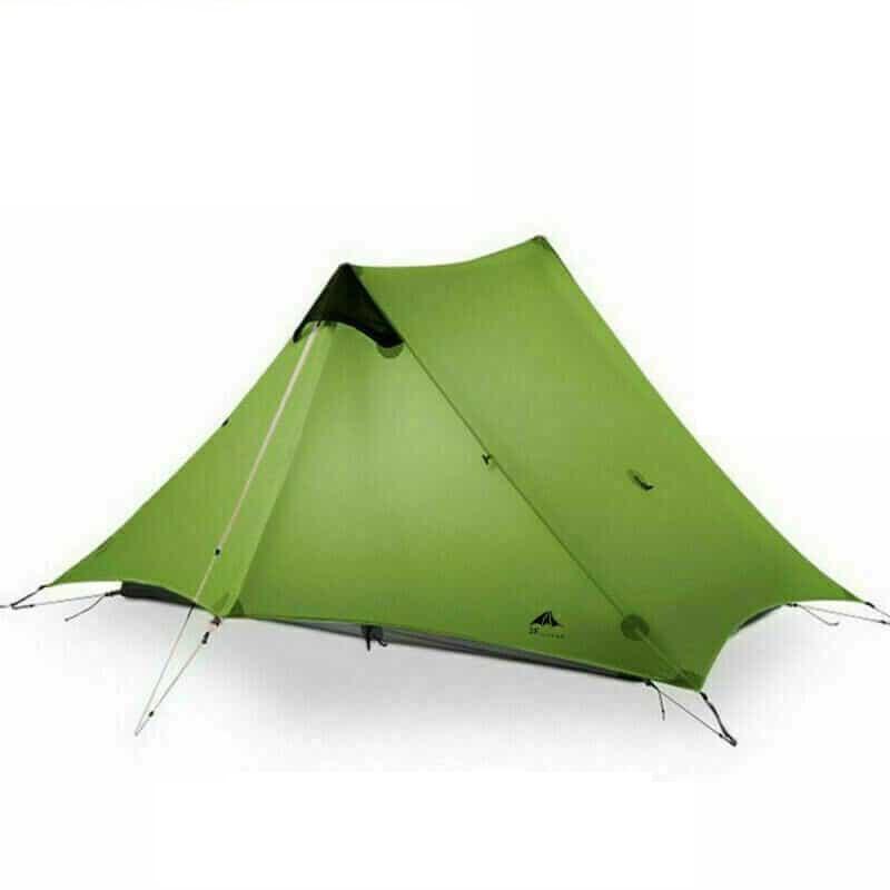 3F UL Gear Lanshan 2 Classic / 3 Season / Forest Green Hiking Pole Tent